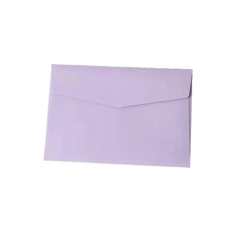 10pcs Mini Macaron Color Envelopes Blank High Appearance Macaron Color Greeting Cards Candy Color DIY Packing Envelope Peaceful Pleasures Health and Wellness purple