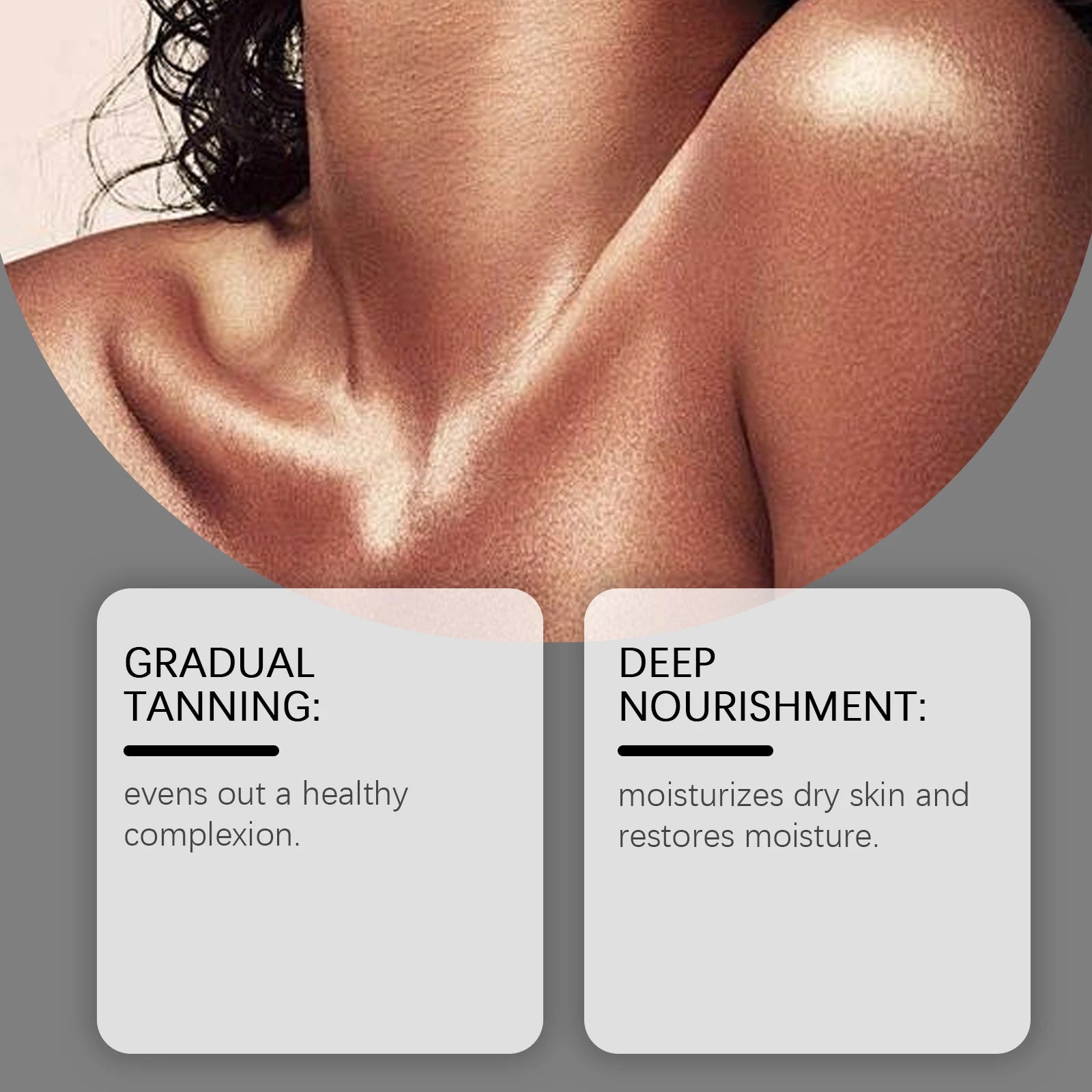 Moisturizing Tanning Cream Summer Sunless Self Tanner Body Face Repair Sun Damage Smooth Even out Skin Non-greasy Bronzer Lotion Peaceful Pleasures Health and Wellness