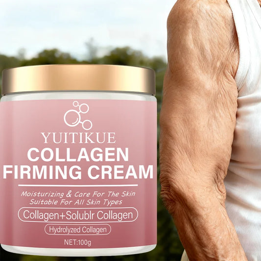 Collagen Firming Cream 100g - Tighten & Lift for Arms Waist Legs, Gentle Formula, Exercise Enhancer, All Skin Types Peaceful Pleasures Health and Wellness Default Title