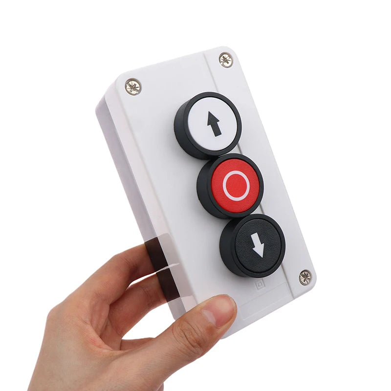 New 1pc Emergency Stop Industrial Control Button Box With Arrow Symbol CNC Start Stop Self Sealing Waterproof Button Switch Peaceful Pleasures Health and Wellness