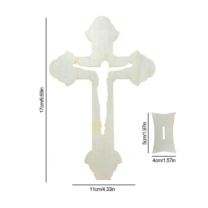 10pcs Small Baptism Decor Rustic Standing Cross for First Communion prayer Wooden Cross Christian Catholic Wood Crosses Crafts Peaceful Pleasures Health and Wellness