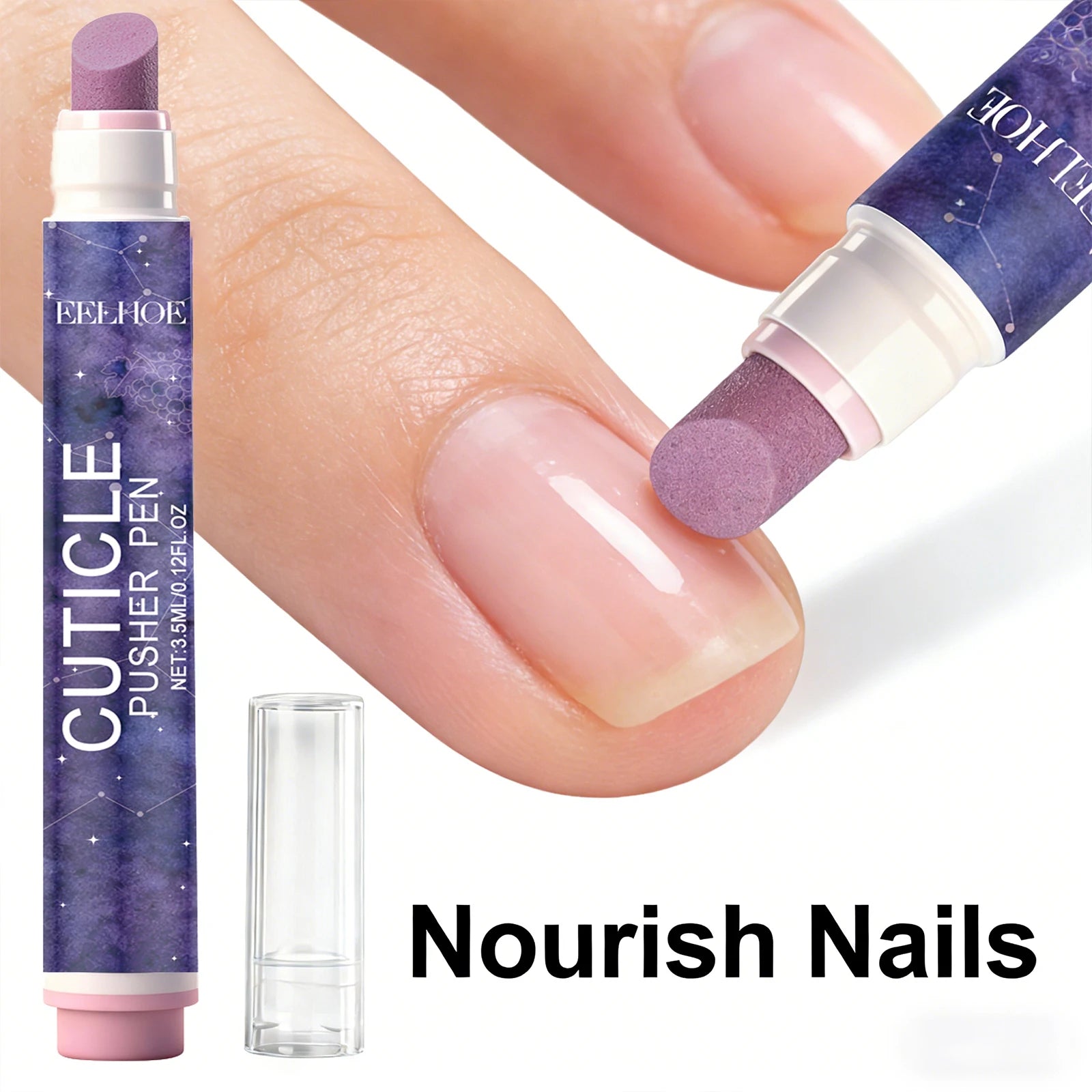 Nails Nutrition Oil Pen Repairing Damaged Nail Nourishment Cuticle Remove Dead Skin Prevent Agnail Multi-effect Nail Pusher Pen Peaceful Pleasures Health and Wellness