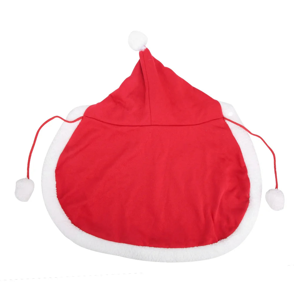 Pet Christmas Clothes Cloak Santa Cute Dog Christmas Clothes Festival Comfortable Shawl for for Pet Party Peaceful Pleasures Health and Wellness