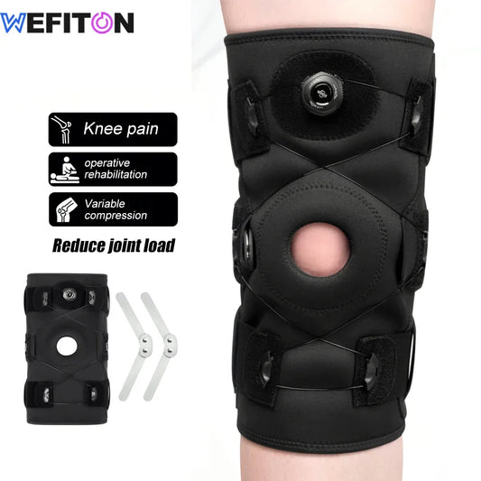 1PCS Hinged Knee Brace for Meniscus Tear, Adjustable Support for Knee Pain with Hinges & Built-in Side Stabilizers for ACL MCL Peaceful Pleasures Health and Wellness