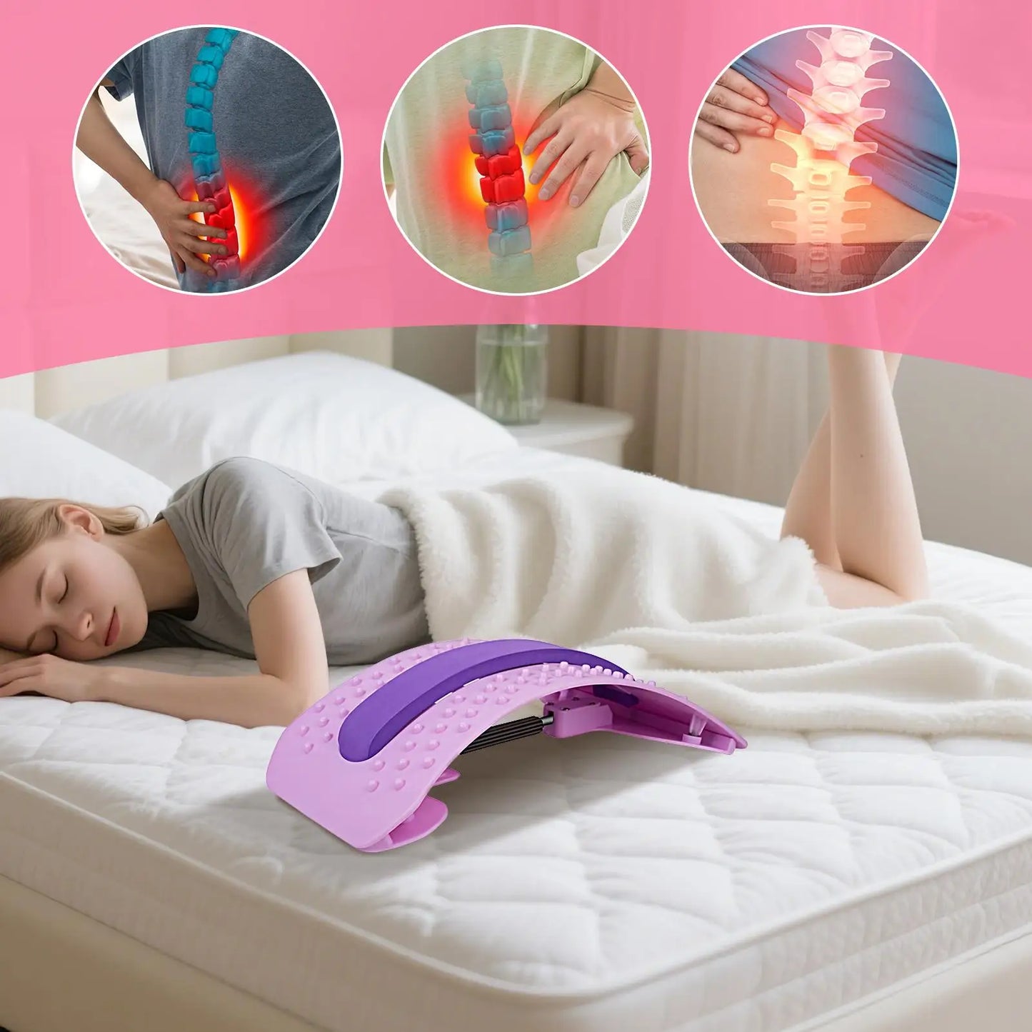 Portable Adjustable Back Stretcher Board – Yoga & Pilates