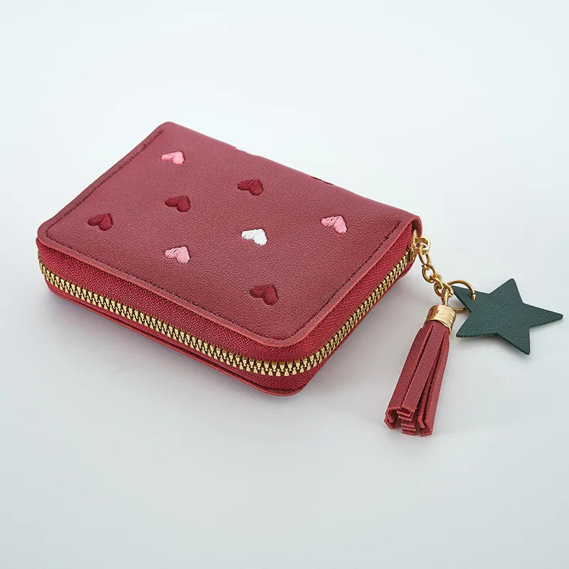 Women's Mini Tassel Wallet | Korean Style Zipper Coin Purse