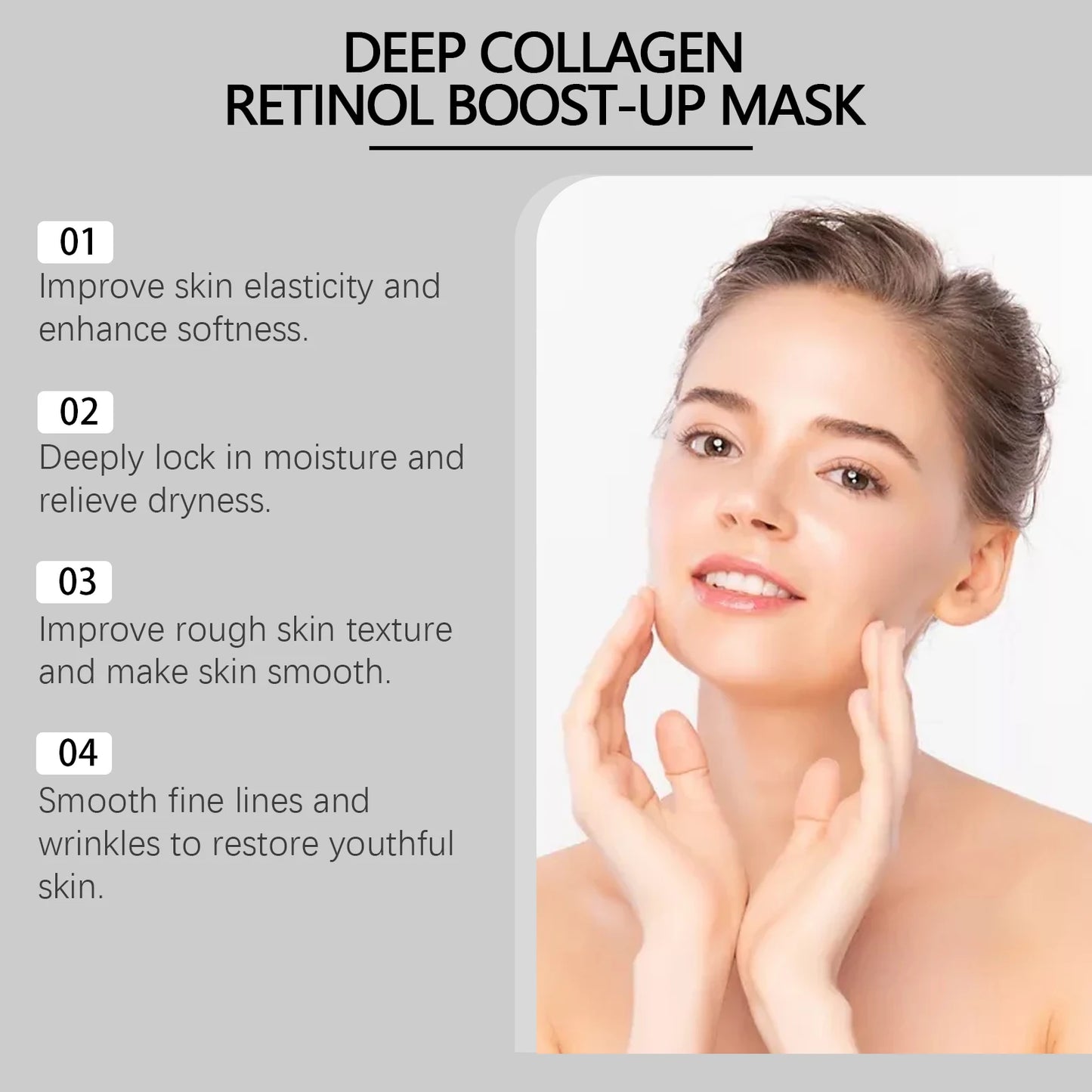 Deep Collagen Retinol Firming Face Mask – Lift & Hydrate 4-Pack