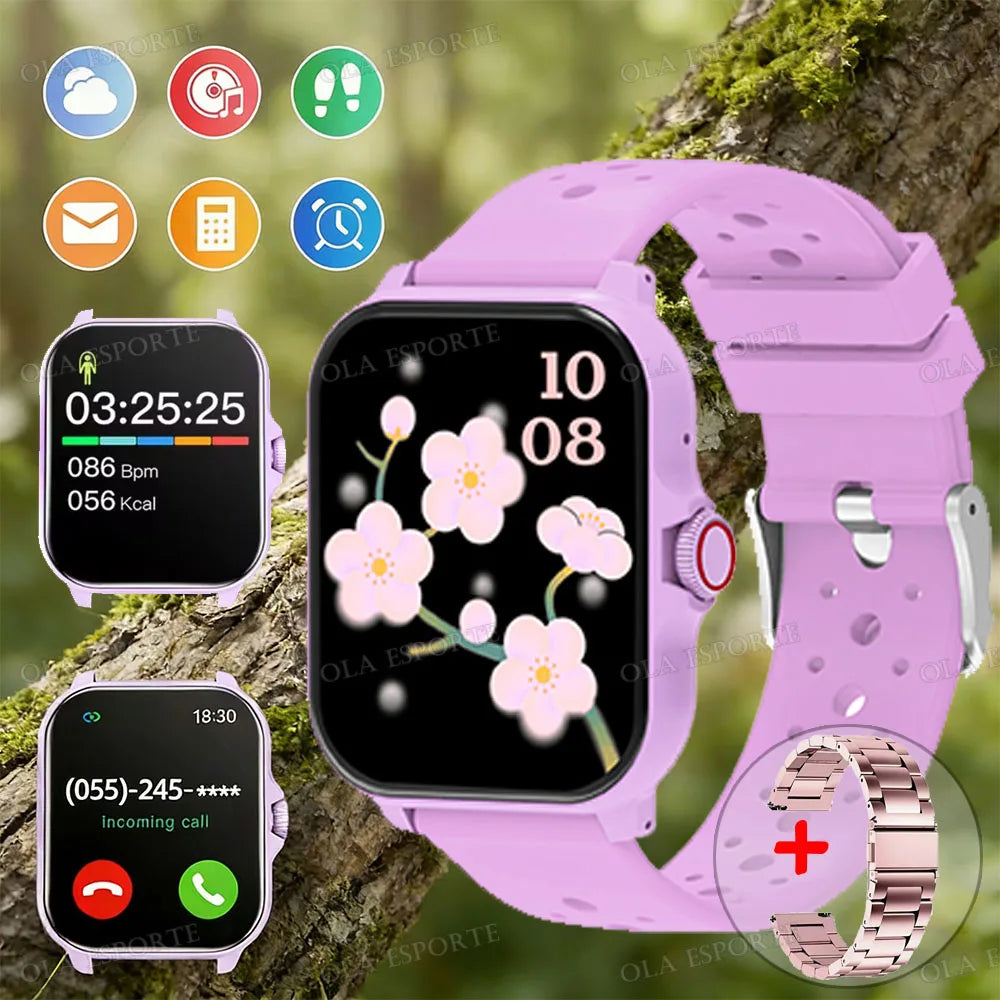 2026 NEW Smartwatch 1.83"HD Screen With Bluetooth Call Multi-Sports Modes IP68Waterproof Watch for Women Men Gift Choice Best Peaceful Pleasures Health and Wellness Pu20PkSzstrap