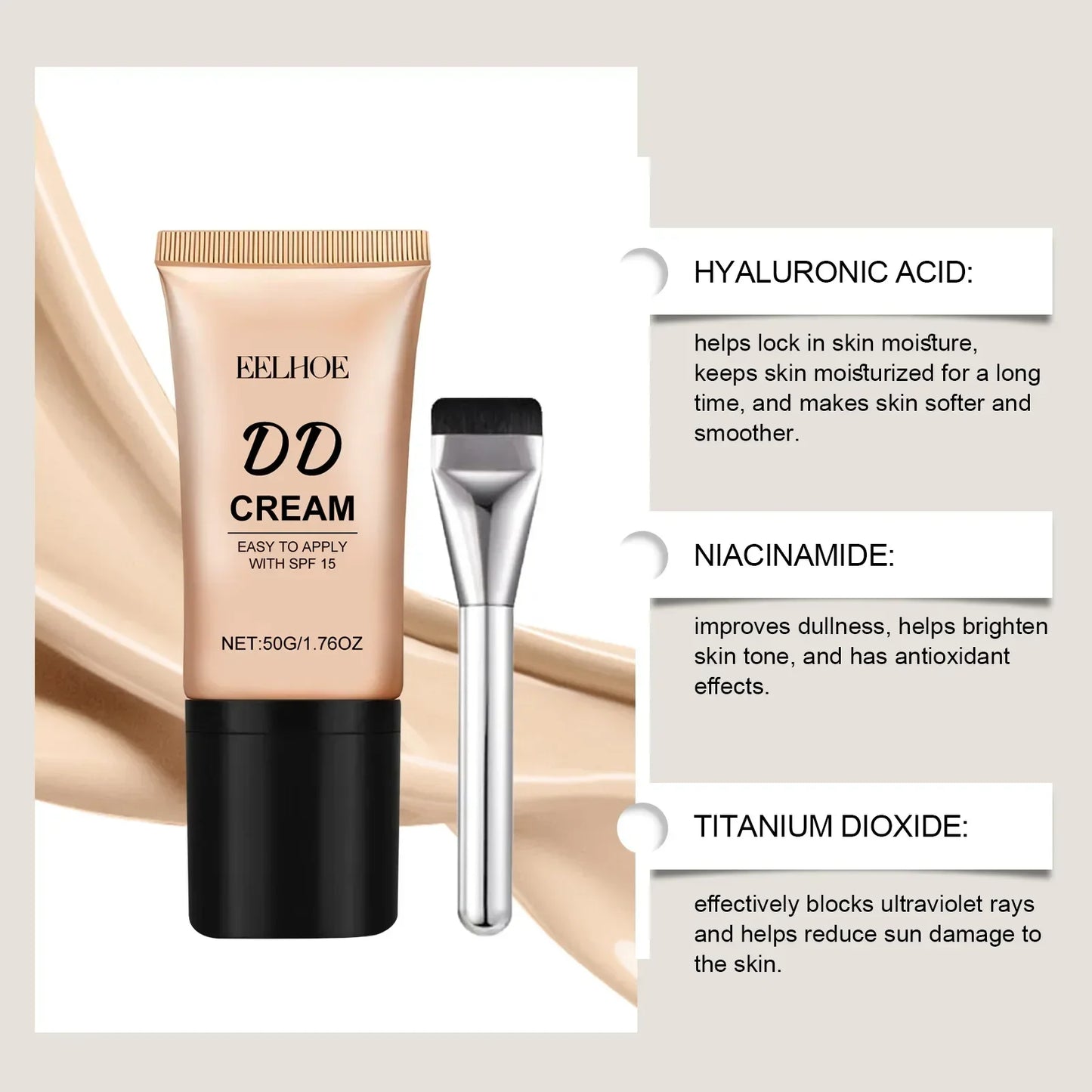 DD Cream Liquid Foundation – Full Coverage, Oil Control & Matte