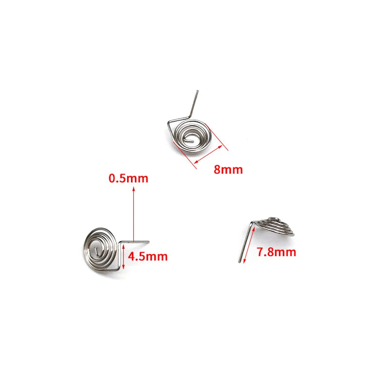 5pcs AAA AA Battery Spring Contact Plates | Nickel DIY Parts