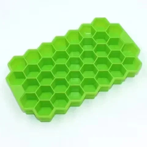 Silicone Honeycomb Ice Cube Tray – 37 Hexagonal Molds