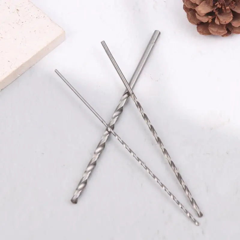 5pcs/set 2mm 3mm 3.5mm 4mm 5mm Twist Drill Bit Kit 15cm Length For Wood Plastic Alloy Metal Woodworking Deep Hole Drilling Peaceful Pleasures Health and Wellness