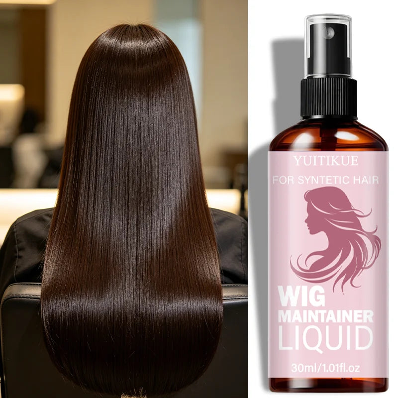 YUITIKUE 30ml Wig Maintainer Liquid Spray for Synthetic Hair Smooth Frizz Control Wig Care Solution Peaceful Pleasures Health and Wellness