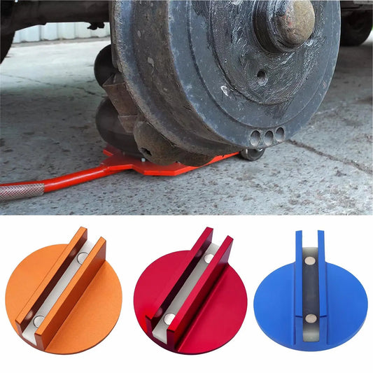 Magnetic Pinch Weld Jack Pad Frame Guide Rail Adapter Magnetic Jack Pad Adapter Aluminum Slotted Jack Puck Pinch Weld Frame Rail Peaceful Pleasures Health and Wellness