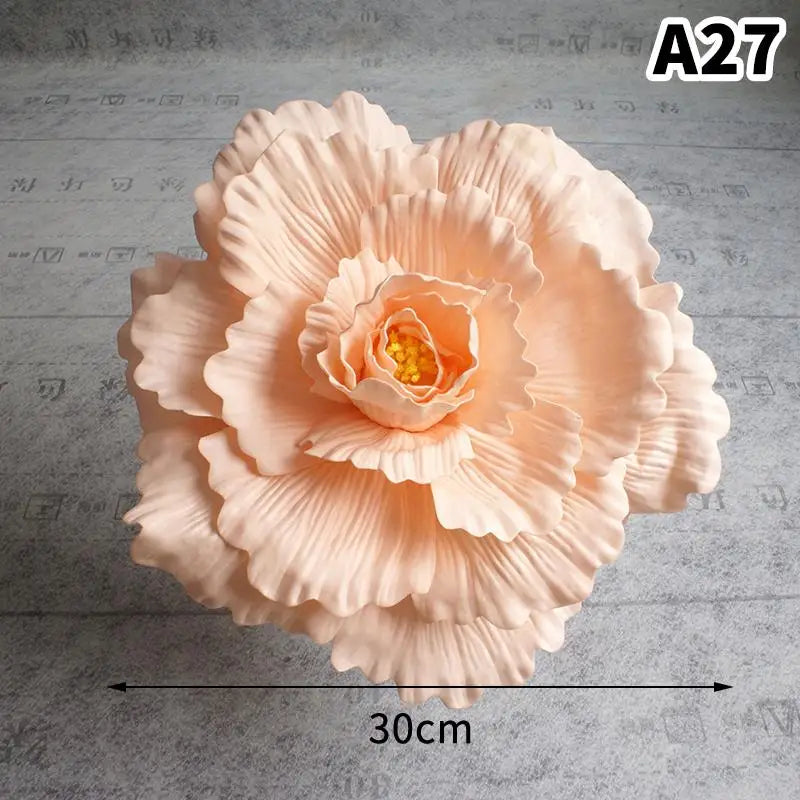PE Foam Simulation Rose Flower Heads | Wedding & Party Decor