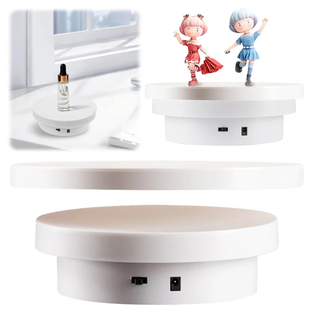 Motorized 360° Rotating Display Stand | USB Turntable Platform