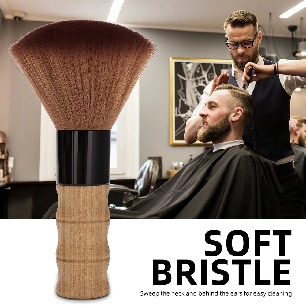 Barbertop Soft Hairdressing Brush Neck Face Duster for Barbers Salon Stylist Hair Cutting Cleaning Tool Accessory Peaceful Pleasures Health and Wellness