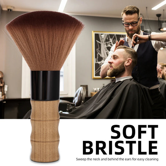 Barbertop Soft Hairdressing Brush Neck Face Duster for Barbers Salon Stylist Hair Cutting Cleaning Tool Accessory Peaceful Pleasures Health and Wellness