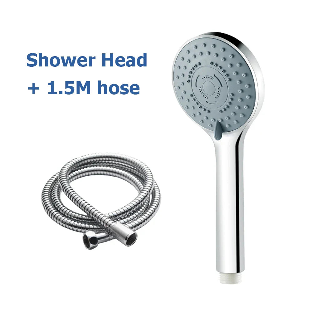 5-Mode Handheld Shower Head Set with Hose & Bracket