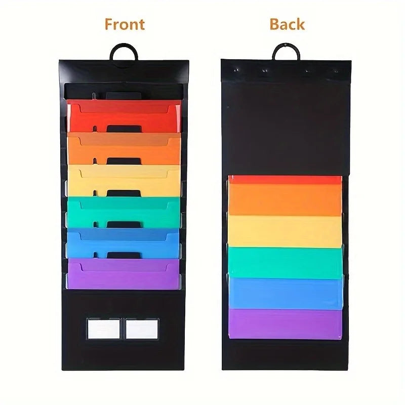 A4 Gradient 6-Pocket Expandable File Folder | Document Organizer