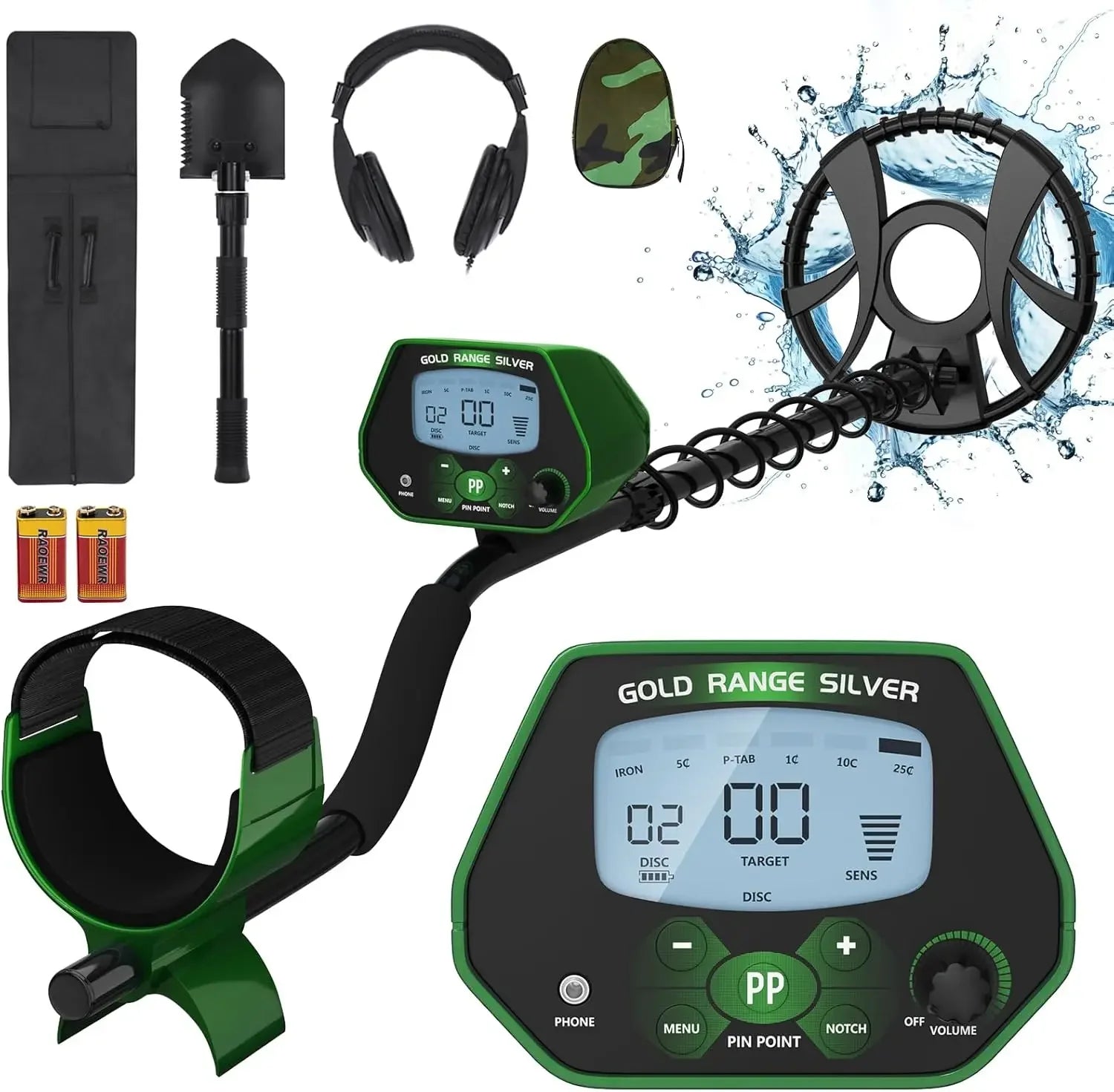 Hot Sell Protable MD1037 underground metal search LCD display highly sensitive metal detector Peaceful Pleasures Health and Wellness With accessories