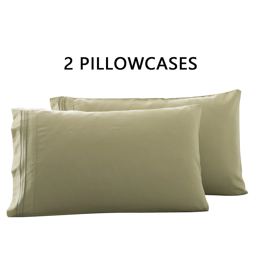Battilo Soft Microfiber Pillowcase Set of 2 | Queen & King Size