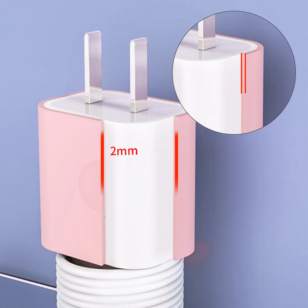 Silicone Charger Protector Light and Portable Anti-Scratch and Anti-slip Charger Cover Gift for Children's Day Christmas Peaceful Pleasures Health and Wellness