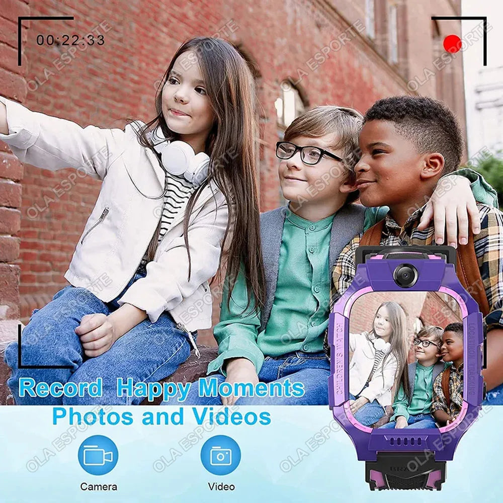 Kids GPS Smartwatch 2G SIM SOS Tracker IP67 Waterproof