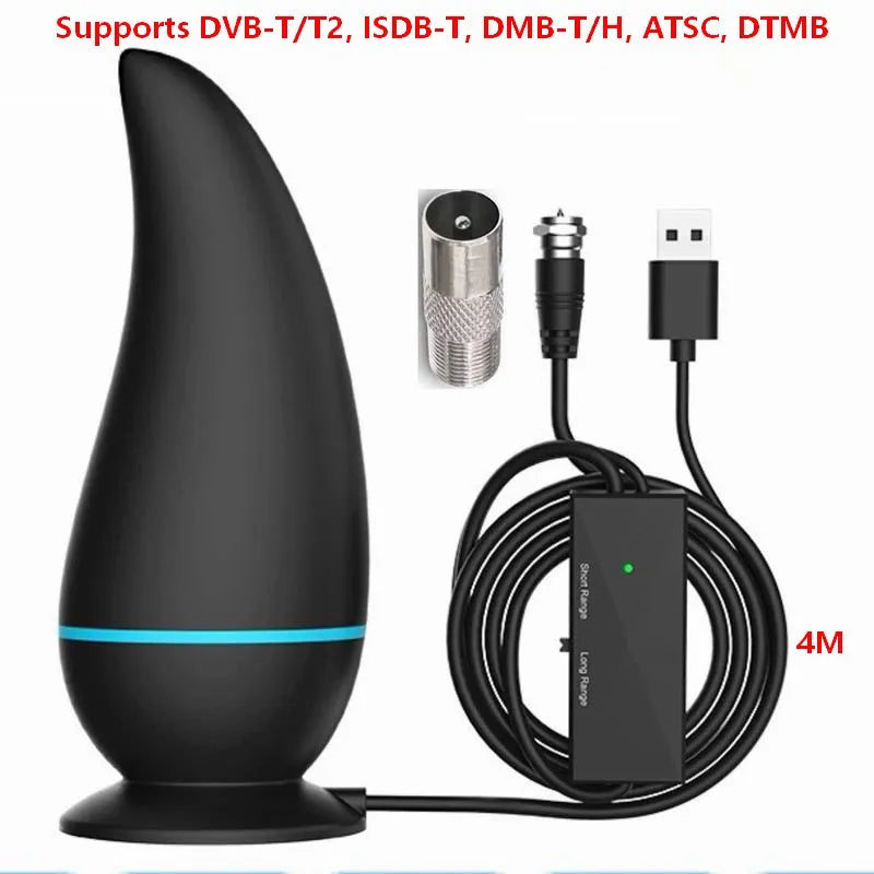 Indoor/Outdoor HDTV Antenna – 1080P HD, 50–80 Mile Range