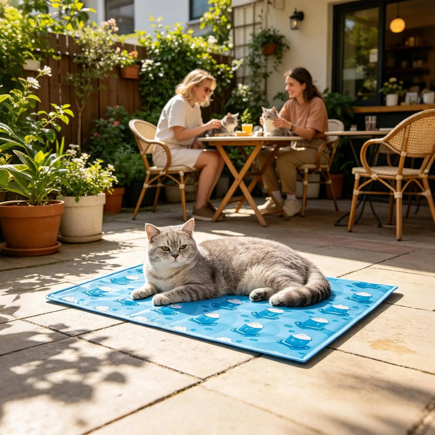Foldable PVC Cooling Mat for Dogs & Cats | Travel & Home