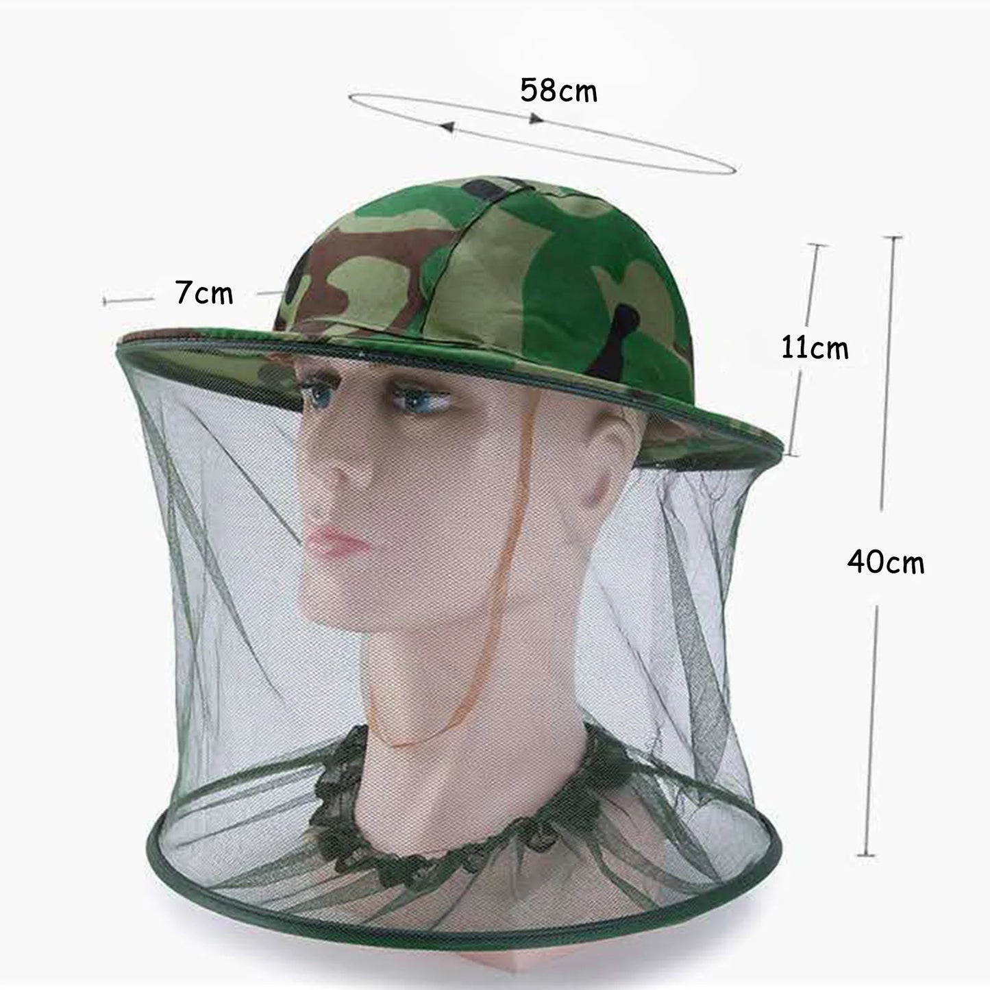 Mosquitoes and Outdoor Insects Caps Net Hat Cover with Adjustable Drawstring for Fishing Hiking Gardening Peaceful Pleasures Health and Wellness