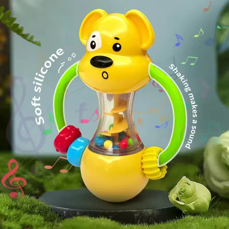 Soft Baby Grasping Ball Rattle with Bell | Sensory Toy