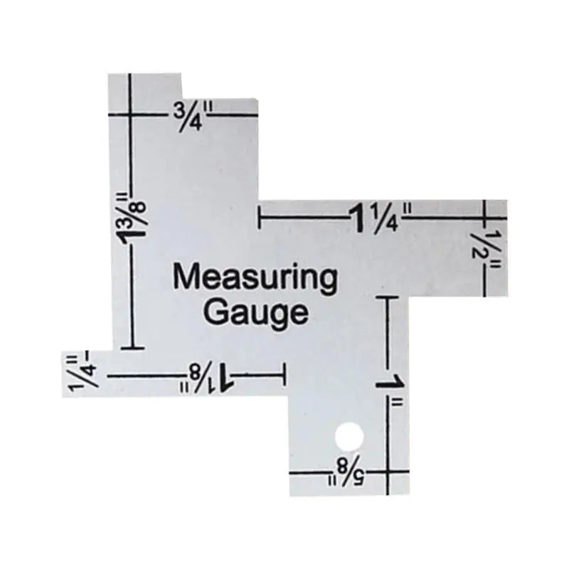 Clothing Tailor Design With Ruler Patchwork Thickness Ruler Special Ruler Patchwork Seam Thickness Gauge Sewing Accessories Peaceful Pleasures Health and Wellness As picture