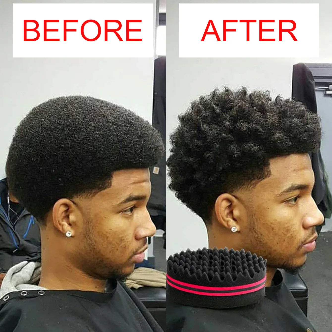 Hair Styling Sponge – Afro Curl Twister & Wave Creator