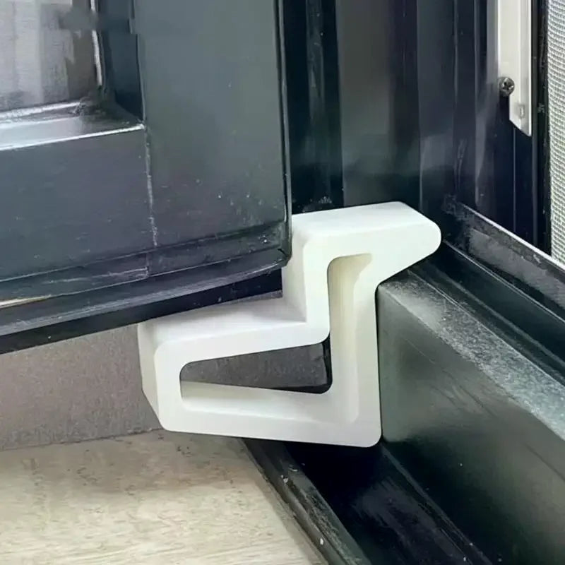 Window Stoppers Sliding Door Track Clips No-Drill | 1/2/4 Pack