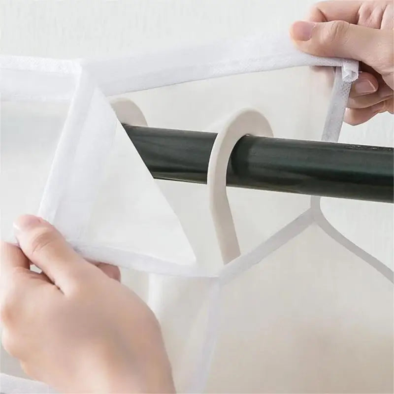 1pc Clothes Dust Cover Wardrobe Hanging Window Dust Cover Clothing Cover Cloth Household Clothing Cover Hanging Clothes Bag Peaceful Pleasures Health and Wellness