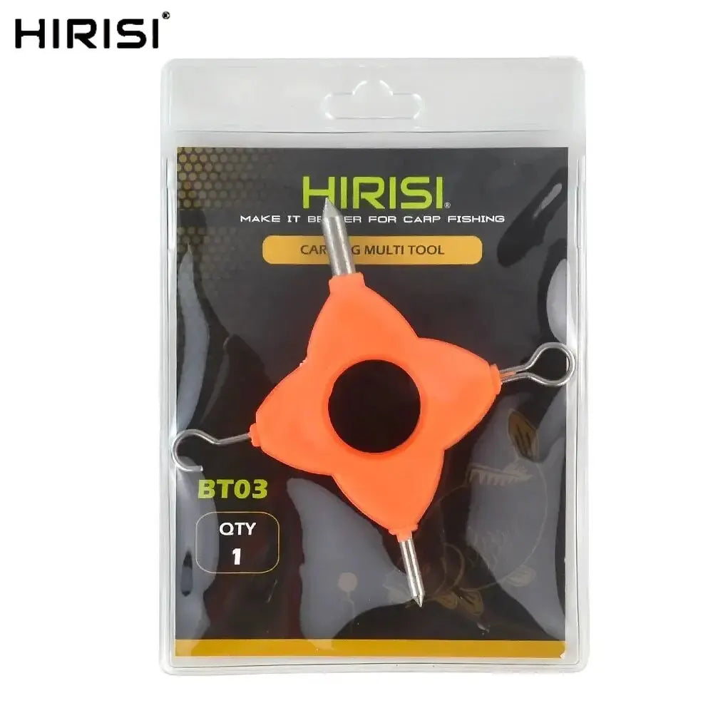 4-in-1 Portable Fishing Line Knotter Tool, Multi-functional Line Puller for Carp D-Rig Making, Essential Angling Terminal Tackle Peaceful Pleasures Health and Wellness