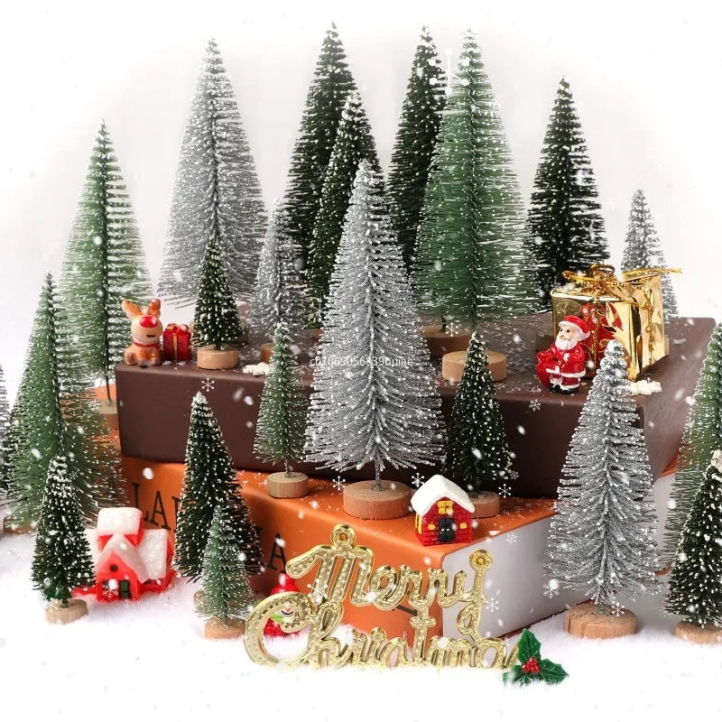 Christmas Decoration Xmas Tree Small Cedar Pine for Home Room Decor Halloween Party New Year Navidad Ornaments Accessories 2025 Peaceful Pleasures Health and Wellness