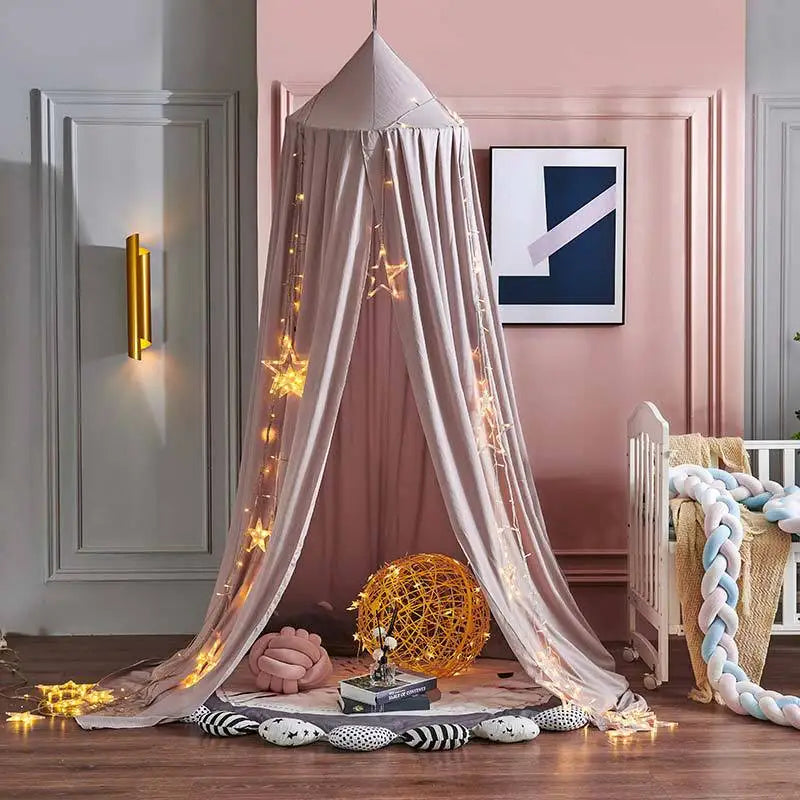 Battilo Kids Bed Canopy | Round Mosquito Net for Boys & Girls