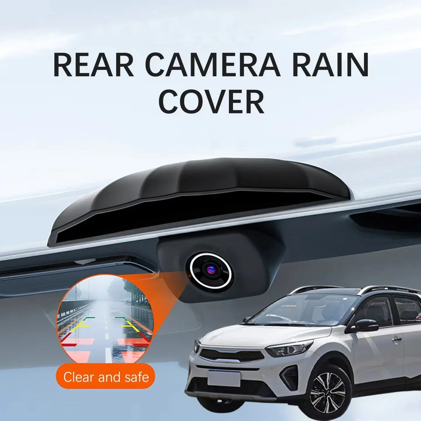 Silicone Car Rear Camera Rain Cover – Universal Weatherproof