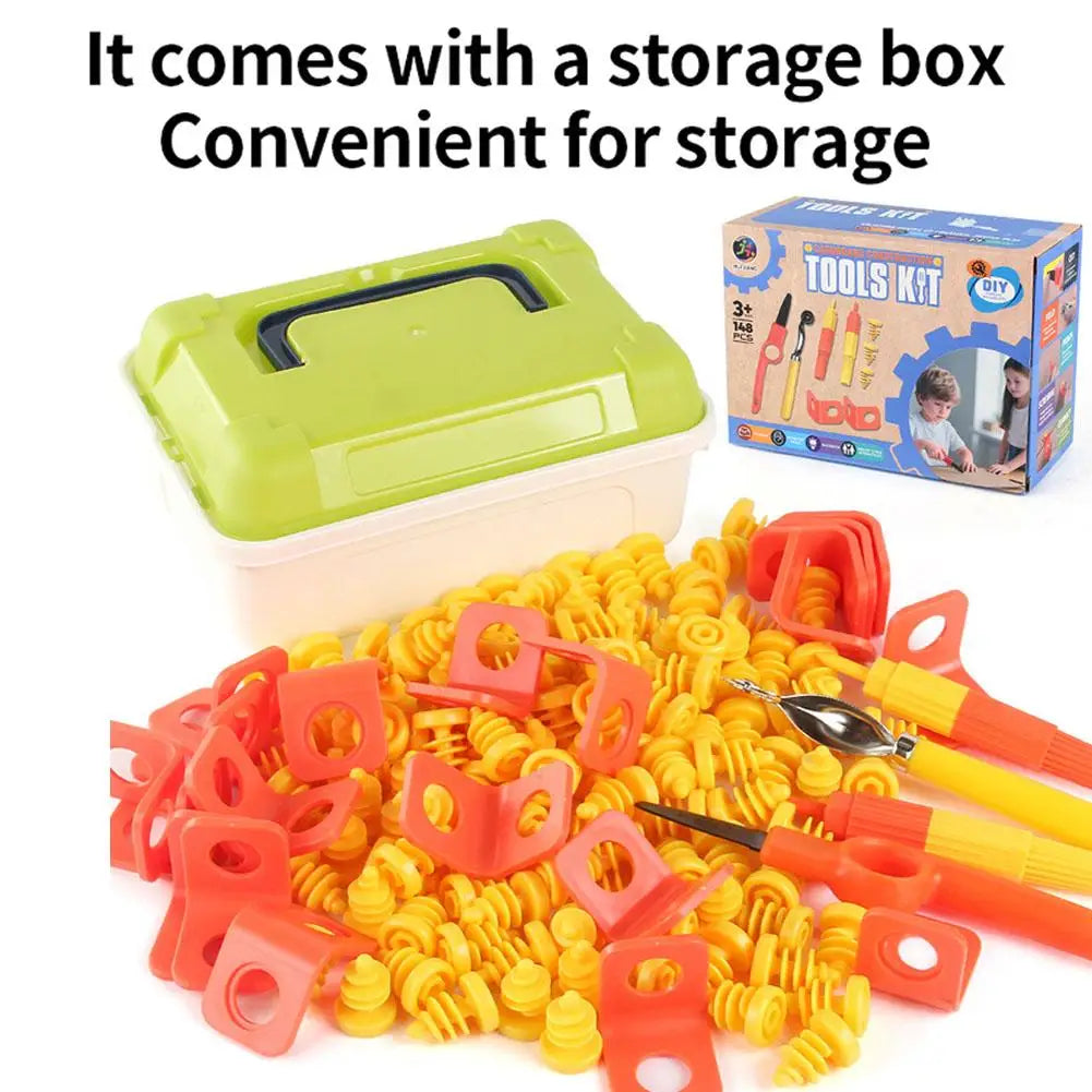 148-Piece Cardboard DIY Construction Kit | Kids STEM Toy