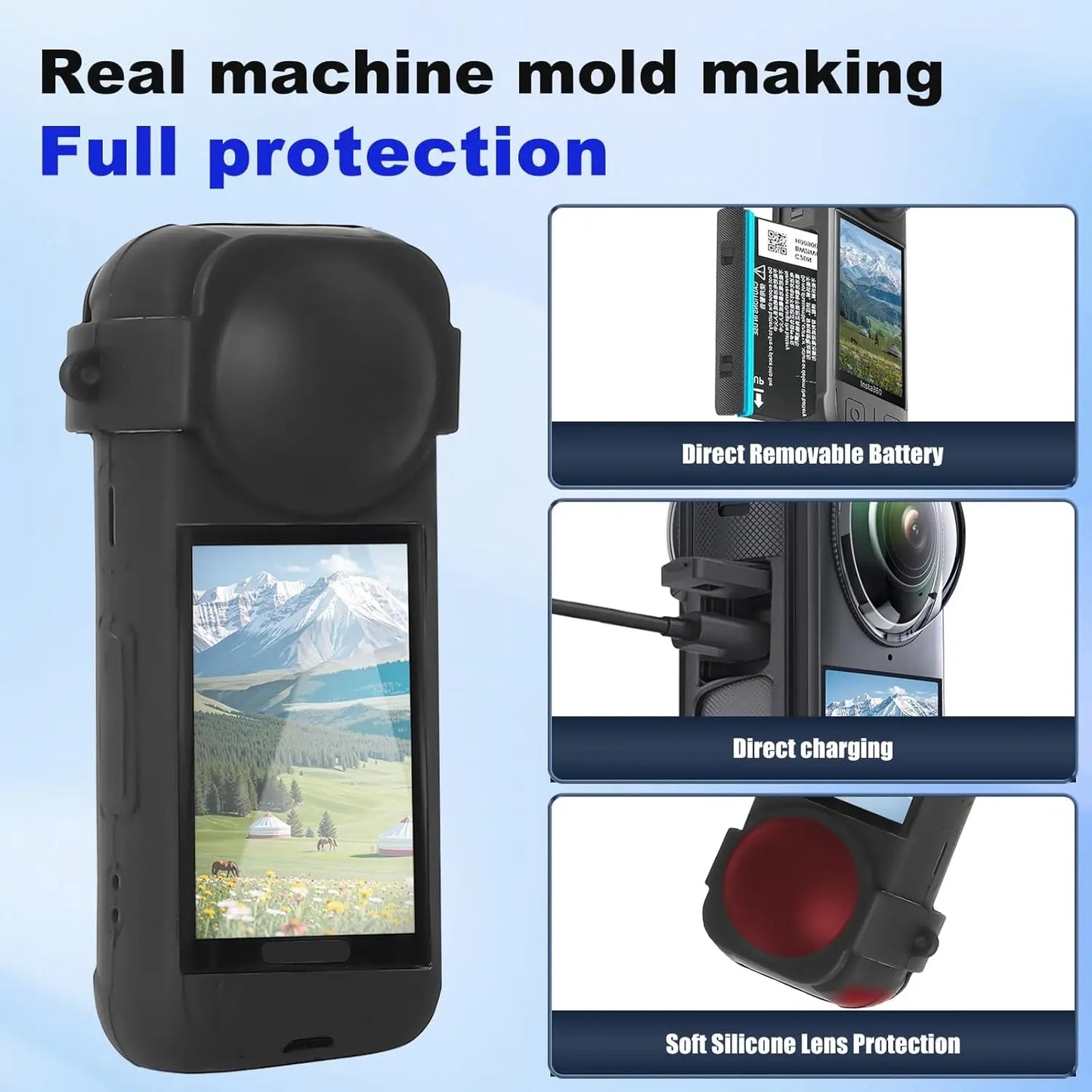Insta360 X4 Accessories Kit – Lens Guards, Protector & Case