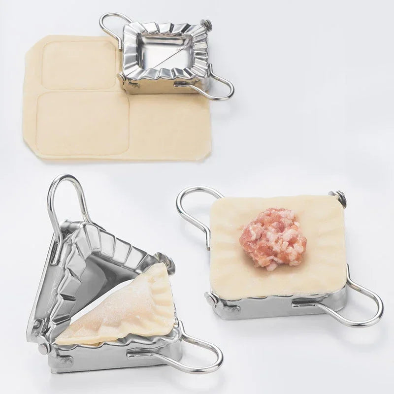 Heart shaped stainless steel dumpling machine set - simple dumpling packaging and dumpling pressing mold Peaceful Pleasures Health and Wellness