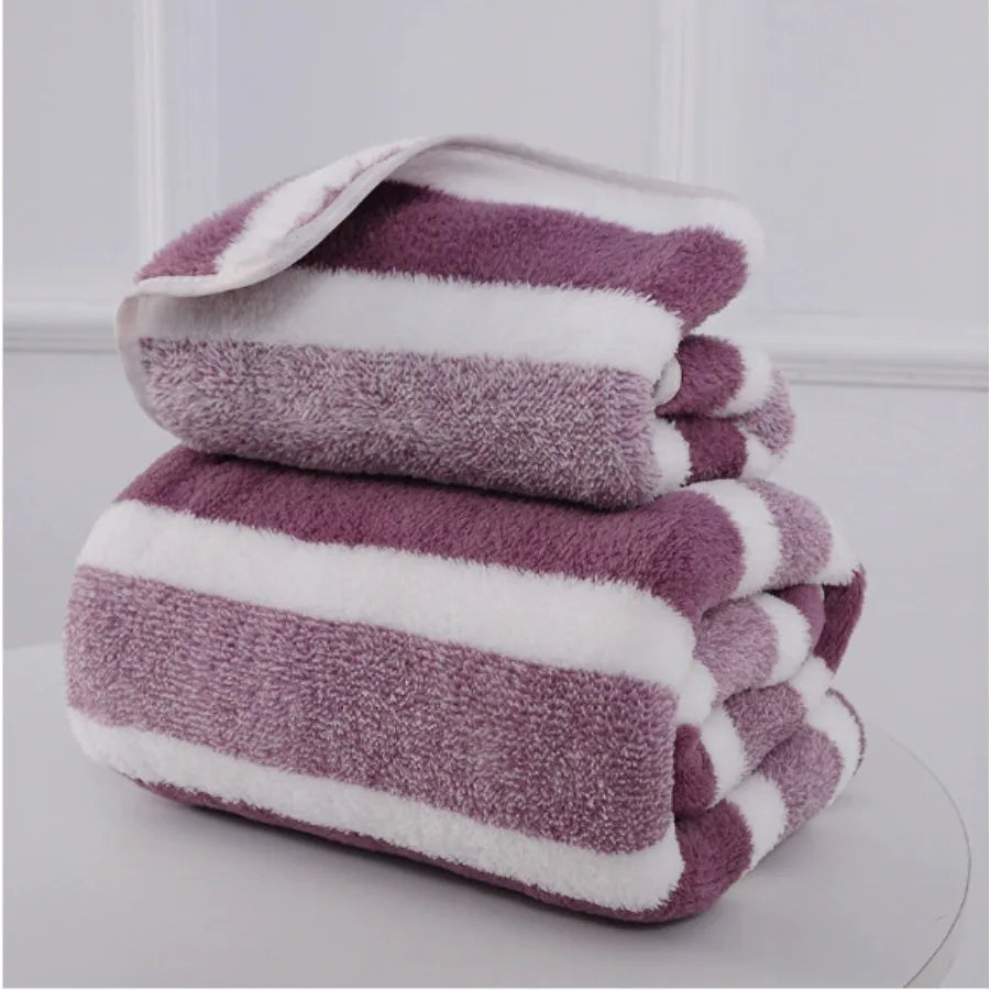 Soft Absorbent Couple Bath Towels | Large Wrapping Towel Set