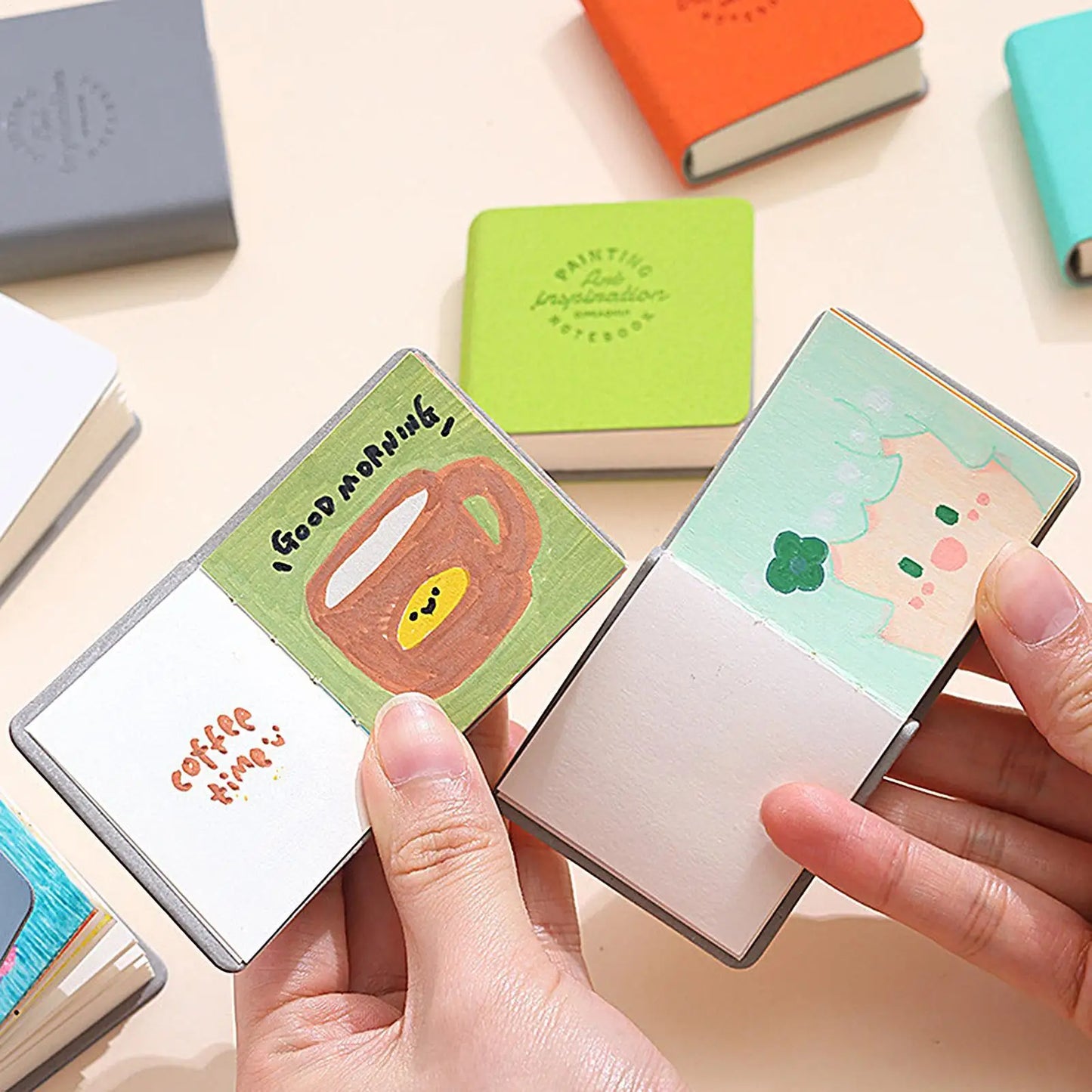 Mini Pocket Sketchbook Set of 3 | 300gsm Blank Art Paper, 48 Sheets