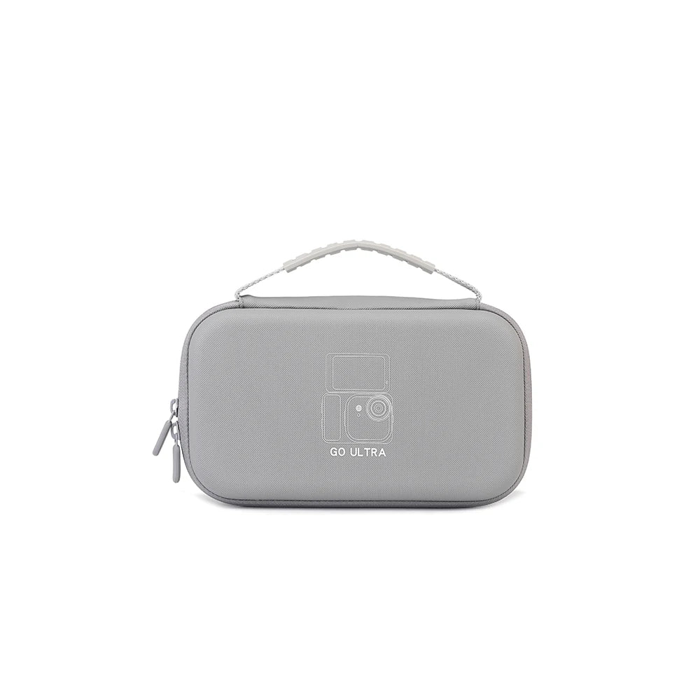 Stylish And Simple Suitable For INSTA360 GO Ultra Cameras Storage Bag Sports Camera Storage Box Perfect For Storing Accessories Peaceful Pleasures Health and Wellness Gray PU