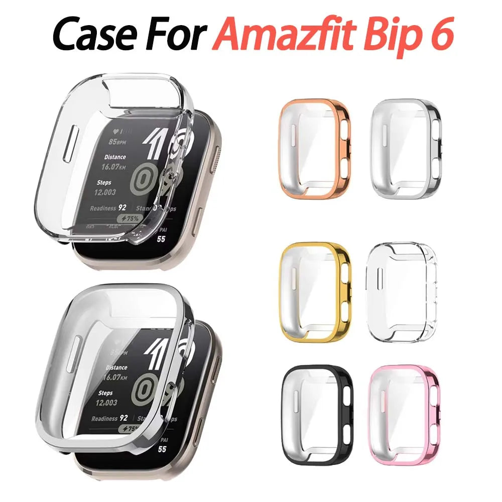 TPU Case for Amazfit Bip 6 – Full Screen Protector Cover