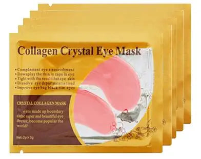 BIOAOUA Gold Collagen Eye Patches – 10 Pairs Anti-Dark Circles