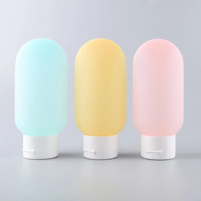 4sets Portable Refillable Bottle Kit, 3pcs set for Travel Essence, Shampoo, Shower Gel Bottles Container, Can carry on the Plane Peaceful Pleasures Health and Wellness