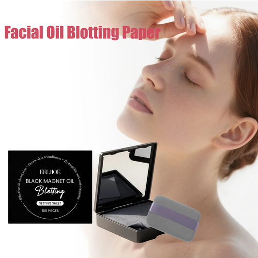 Oil Blotting Sheets with Mirror – 100 Pack Shine Control